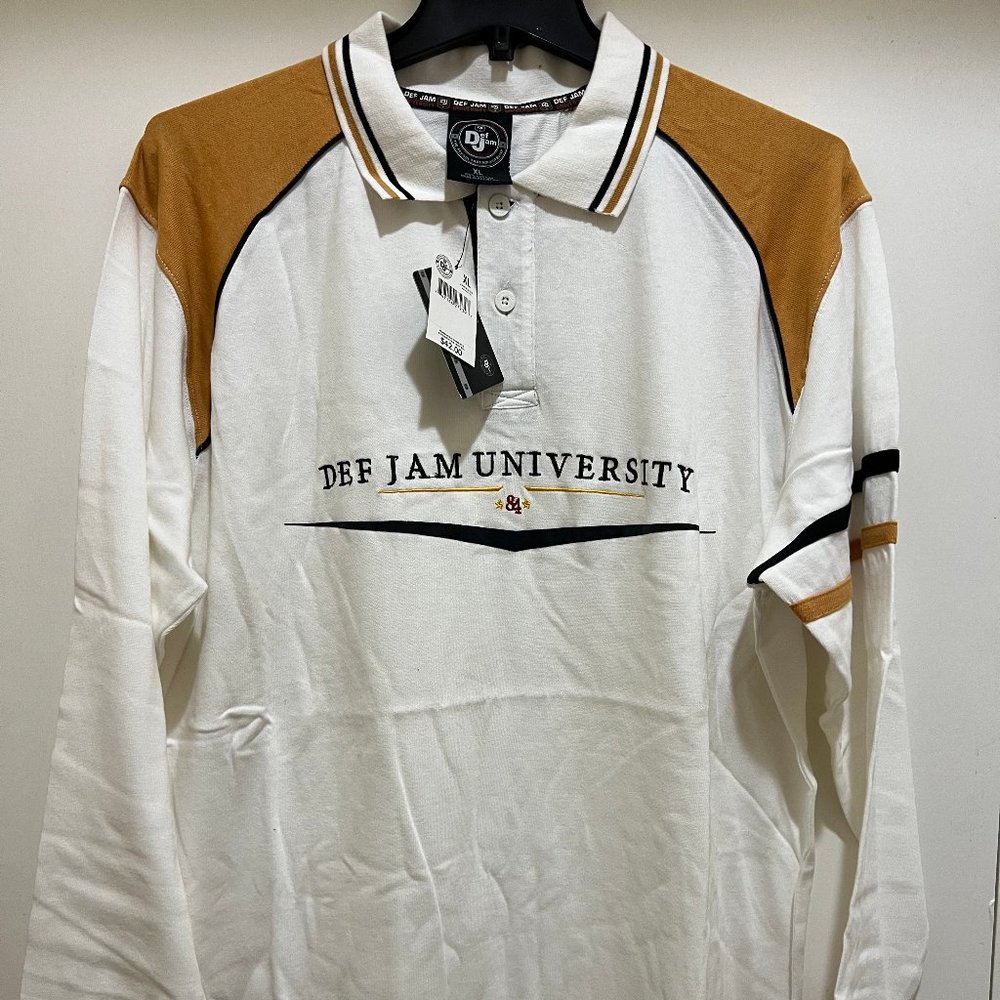 Def Jam University Vintage Polo Shirt, Size: XL & XXL - NEW With TAG